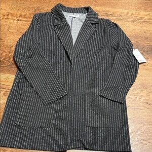 Striped Black Blazer